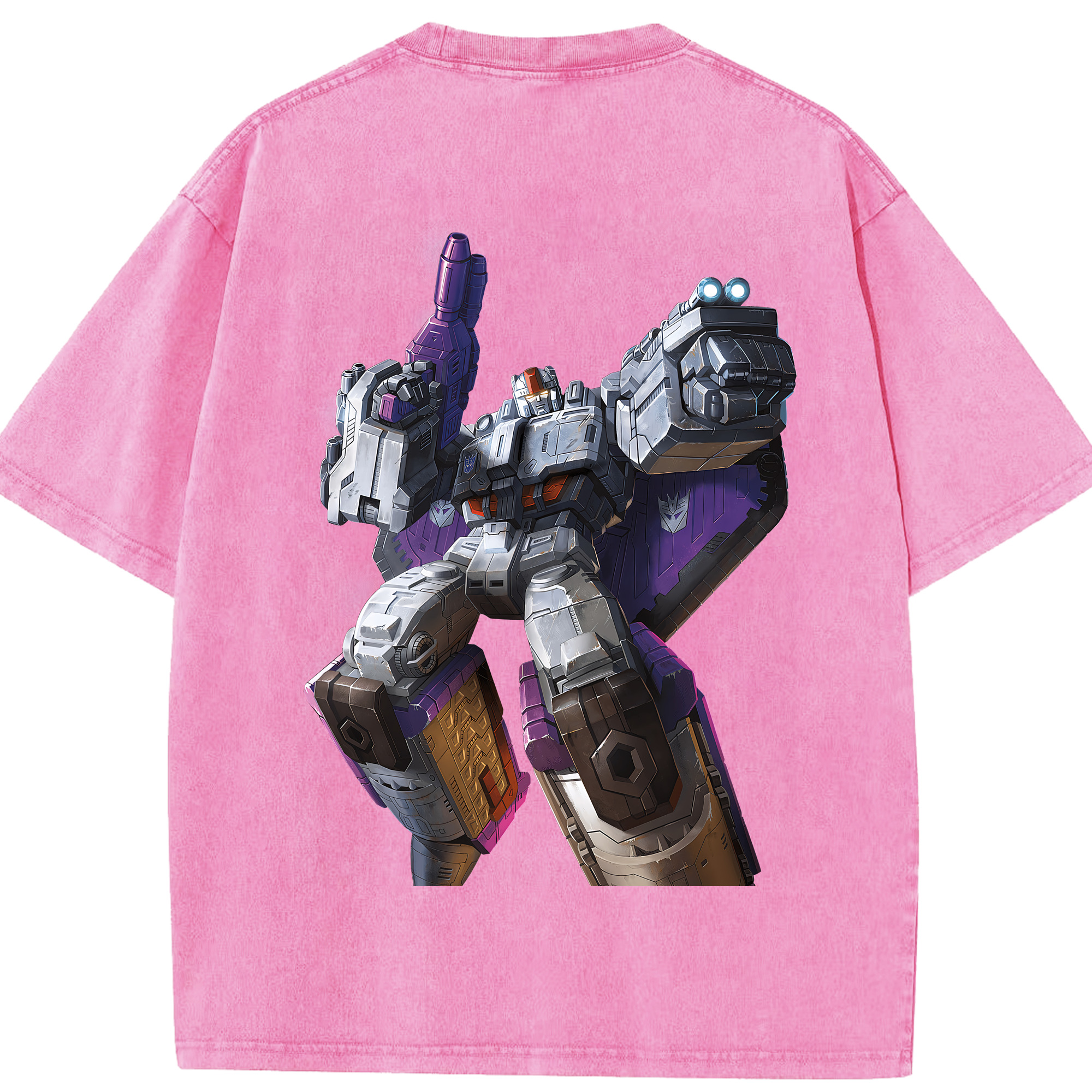 （画像用） Transformers トランスフォーマー 綿100% ヴィンテージ風 半袖Tシャツ（背面プリント）